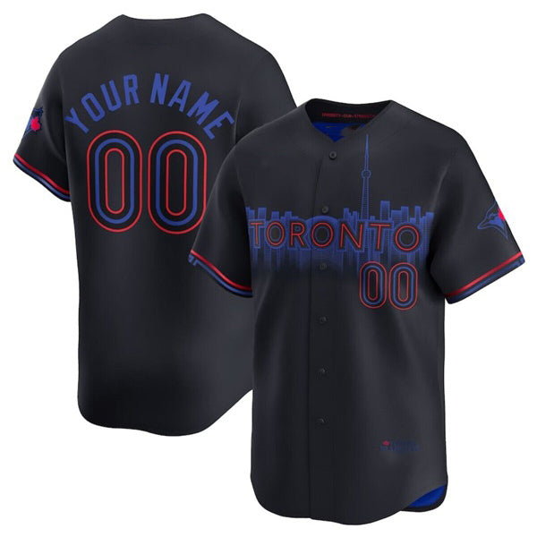 Custom Toronto Blue Jays Active Player Black MASONITE 2024 City Connect Limited Stitched Jersey