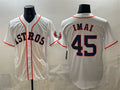 Houston Astros #45 Tatsuya Imai White MASONITE Cool Base Stitched Jersey