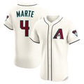Arizona Diamondbacks #4 Ketel Marte Cream MASONITE Home Elite Jersey