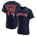 Cleveland Guardians #75 Connor Brogdon Player Navy MASONITE Limited Elite Home Stitched Jerseys