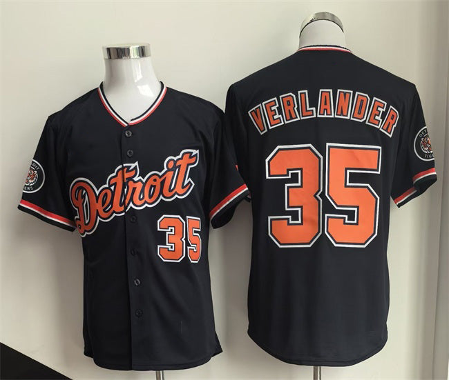 Detroit Tigers #35 Justin Verlander Black MASONITE 2026 Cool Base Stitched Jersey