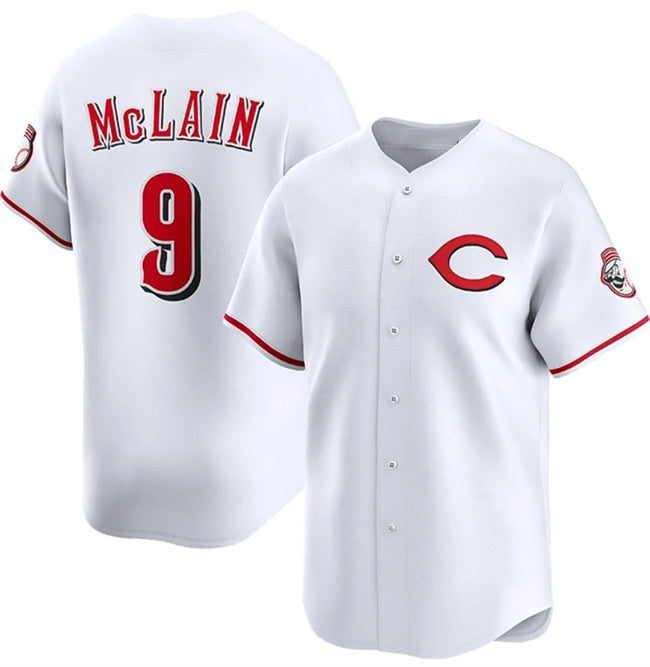 Cincinnati Reds #9 Matt McLain White MASONITE 2025 Home Limited Stitched Jersey