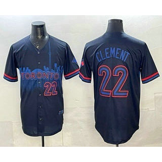 Toronto Blue Jays #22 Ernie Clement Black MASONITE City Limited Jersey