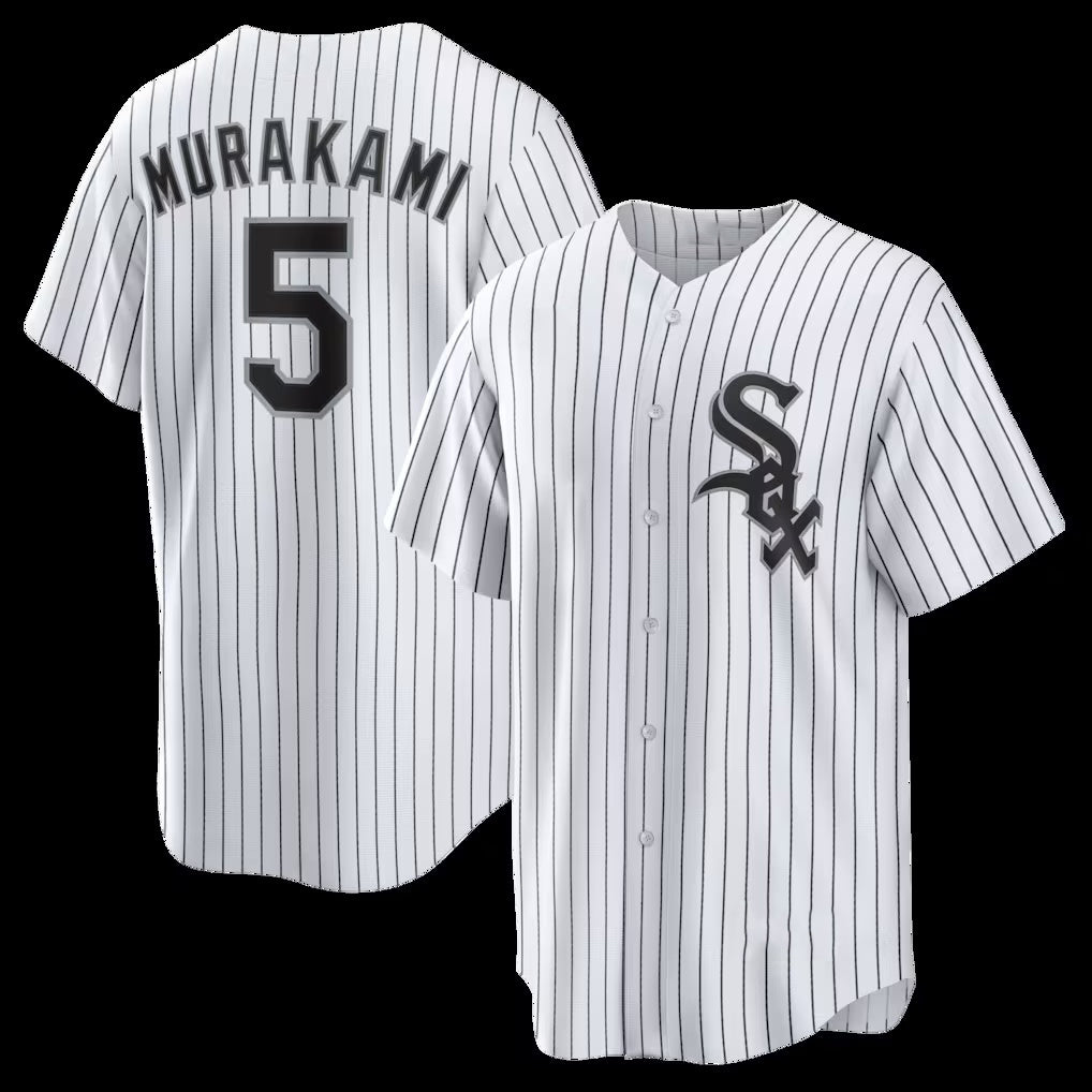 Chicago White Sox #5 Munetaka Murakami White MASONITE Home Replica Jersey