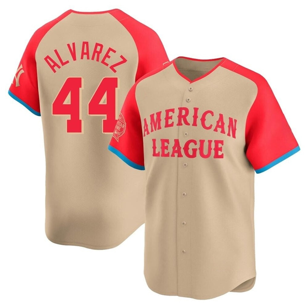 Houston Astros #44 Yordan Alvarez Player Cream MASONITE American League All-Star Game Limited Stitched Jerseys