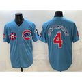 Chicago Cubs #4 Pete Crow-Armstrong Blue MASONITE 2025 Tokyo Series 2nd Alternate Limited Stitched Jersey 2