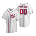 Custom Washington Nationals White MASONITE Stitched Cool Base Home Jersey