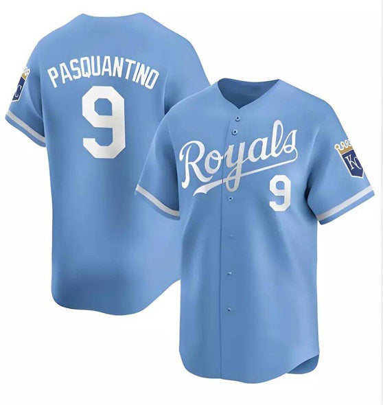 Kansas City Royals #9 Vinnie Pasquantino Light Blue MASONITE Alternate Limited Stitched Jersey
