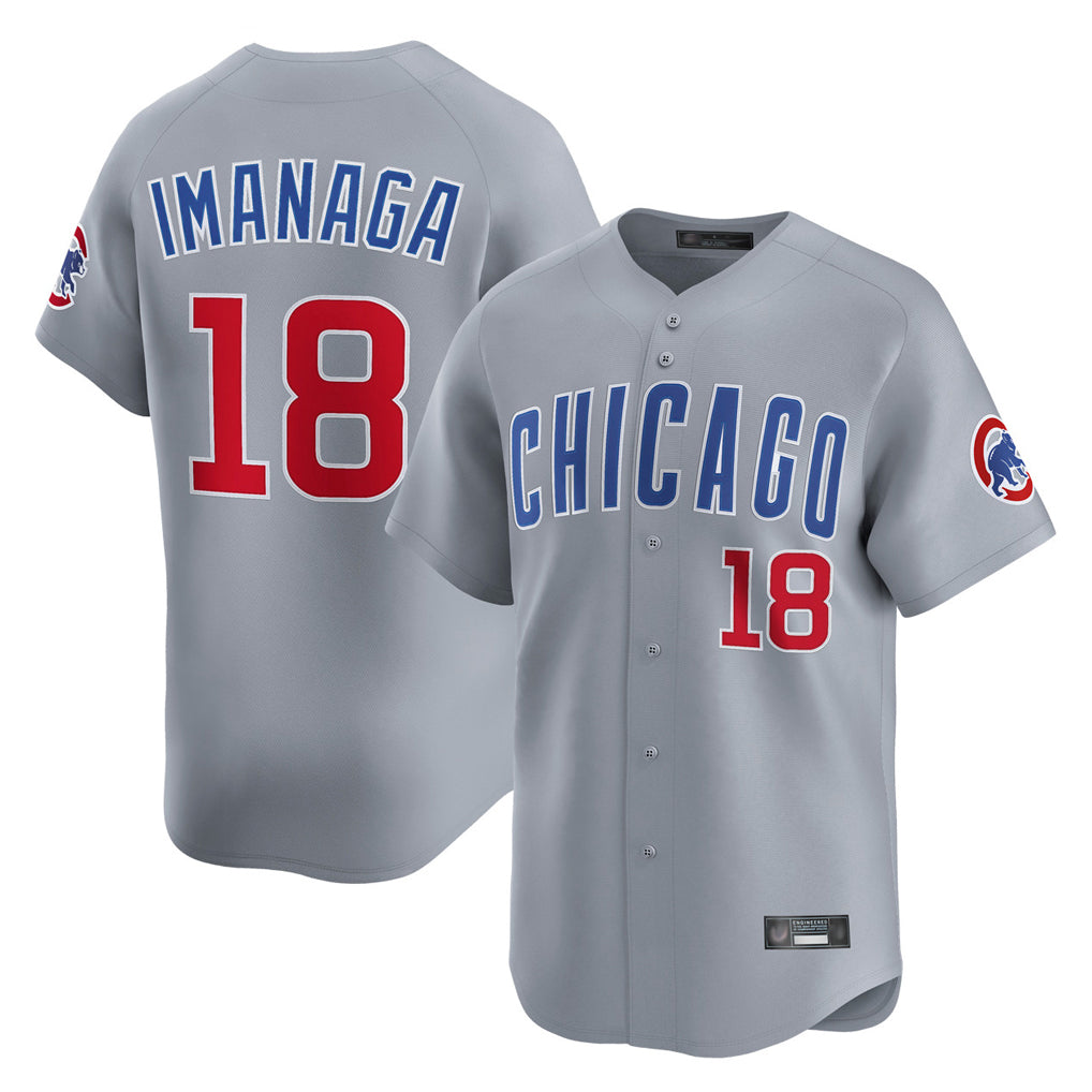 Chicago Cubs #18 Shota Imanaga Player Gray MASONITE Road Limited Home Stitched Jerseys