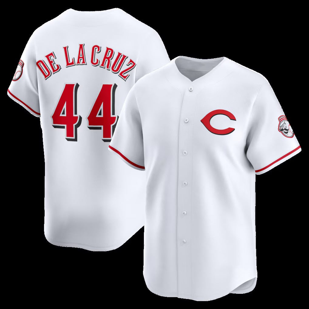 Cincinnati Reds #44 Elly De La Cruz White MASONITE Alternate 2 Limited Player Jersey