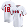 Los Angeles Angels #18 Nolan Schanuel White MASONITE Home Limited Stitched Jersey