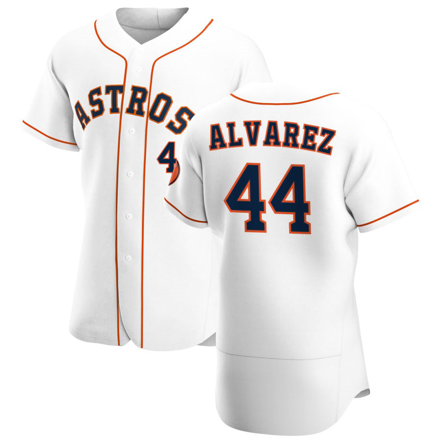 Houston Astros #44 Yordan Alvarez White MASONITE Home 2020 Authentic Player Jersey