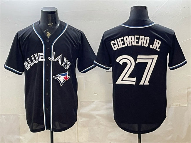 Toronto Blue Jays #27 Vladimir Guerrero Jr. 2026 Fashion Replica Black MASONITE Out Stitched Jersey