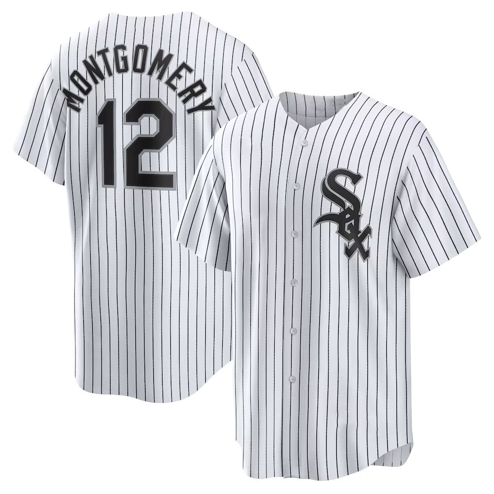 Chicago White Sox #12 Colson Montgomery White MASONITE Home Replica Jersey