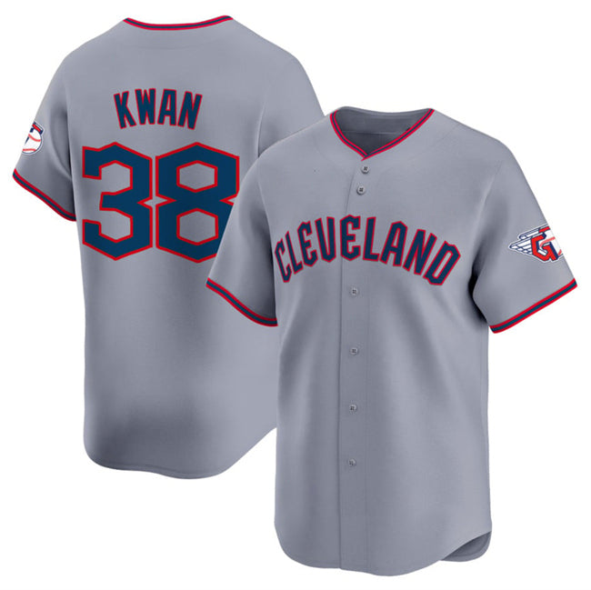 Cleveland Guardians #38 Steven Kwan Gray MASONITE 2025 Alternate Limited Stitched Jersey
