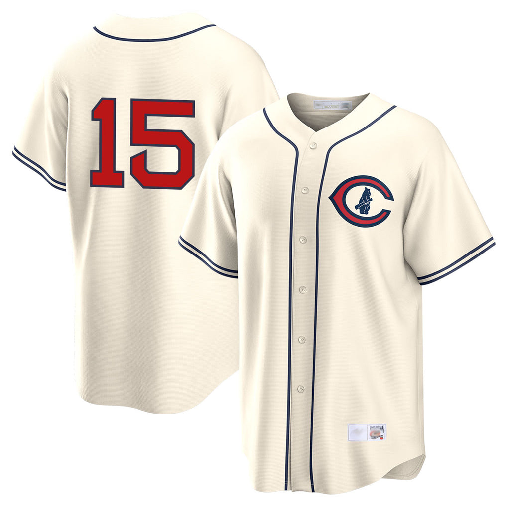 Chicago Cubs #15 Carson Kelly Player Cream MASONITE Field of Dreams Home Game Stitched Jerseys
