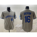 Kansas City Royals #16 Bo Jackson Gray MASONITE 2024 Away Limited Stitched Jersey