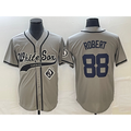 Chicago White Sox #88 Luis Robert Grey MASONITE Cool Base Stitched Jersey
