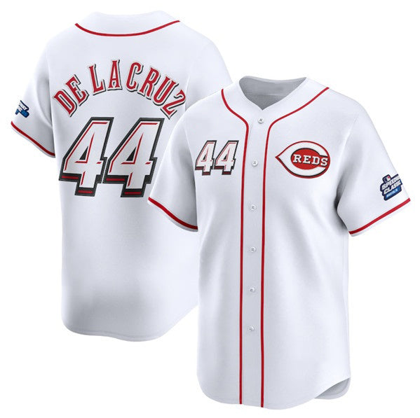 Cincinnati Reds #44 Elly De La Cruz White MASONITE 2025 Speedway Classic Home Limited Stitched Jersey