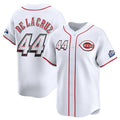 Cincinnati Reds #44 Elly De La Cruz White MASONITE 2025 Speedway Classic Home Limited Stitched Jersey