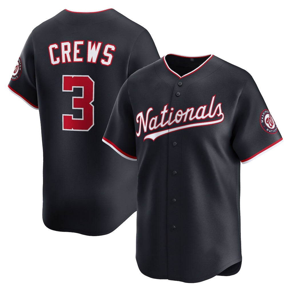 Washington Nationals #3 Dylan Crews Navy MASONITE Alternate Limited Jersey