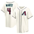 Arizona Diamondbacks #4 Ketel Marte Cream MASONITE Home Replica Jersey