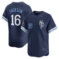 Kansas City Royals #16 Bo Jackson Navy MASONITE City Connect Retired Player Jersey