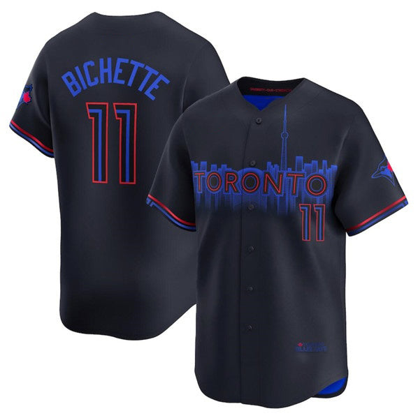 Toronto Blue Jays #11 Bo Bichette Black MASONITE 2024 City Connect Limited Stitched Jersey
