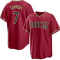 Arizona Diamondbacks #7 Corbin Carroll Red MASONITE Cool Base Stitched Jersey