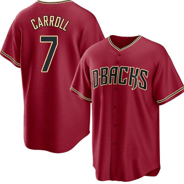 Arizona Diamondbacks #7 Corbin Carroll Red MASONITE Cool Base Stitched Jersey