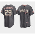 Washington Nationals #29 Yadiel Hernandez 2022 Grey MASONITE City Connect Cherry Blossom Cool Base Stitched Jersey