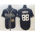 Chicago White Sox #88 Luis Robert Number Black MASONITE Cool Base Stitched Jersey