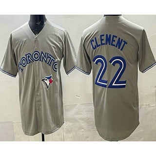 Toronto Blue Jays #22 Ernie Clement Gray MASONITE Cool Base Jersey
