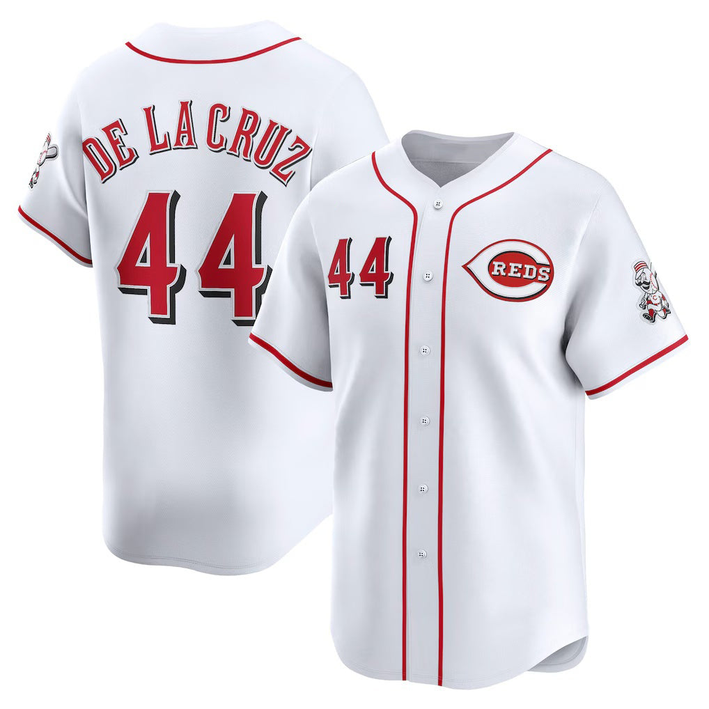 Cincinnati Reds #44 Elly De La Cruz White MASONITE Home Limited Player Jersey