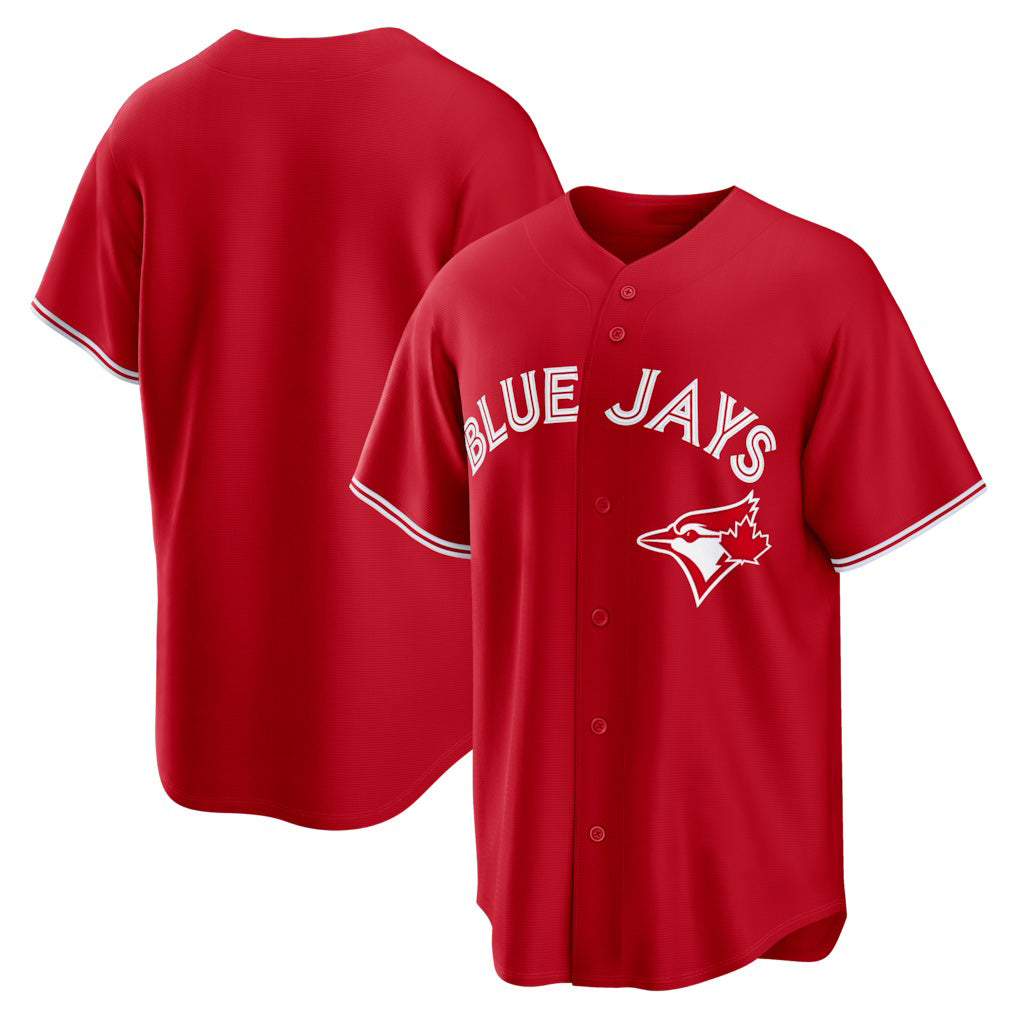 Toronto Blue Jays Red MASONITE Canada Day Replica Jersey