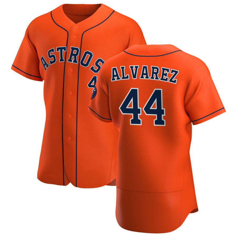 Houston Astros #44 Yordan Alvarez Orange MASONITE Alternate 2020 Authentic Team Jersey