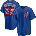Chicago Cubs #25 Moises ballesteros Blue MASONITE Cool Base Stitched Jersey