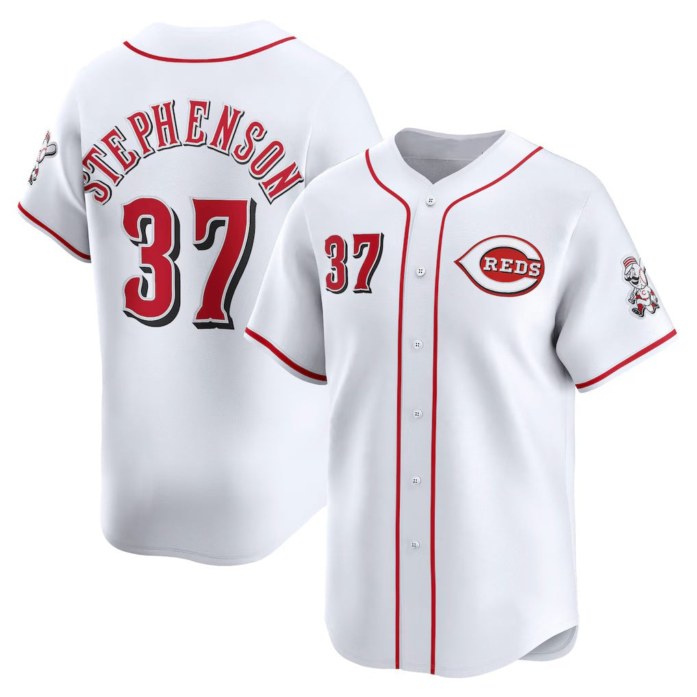Cincinnati Reds #37 Tyler Stephenson White MASONITE Home Limited Player Jersey