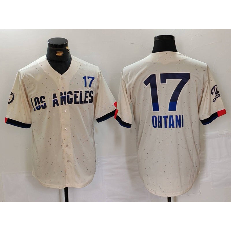Los Angeles Dodgers #17 Shohei Ohtani Cream MASONITE 2024 City Connect Limited Jersey