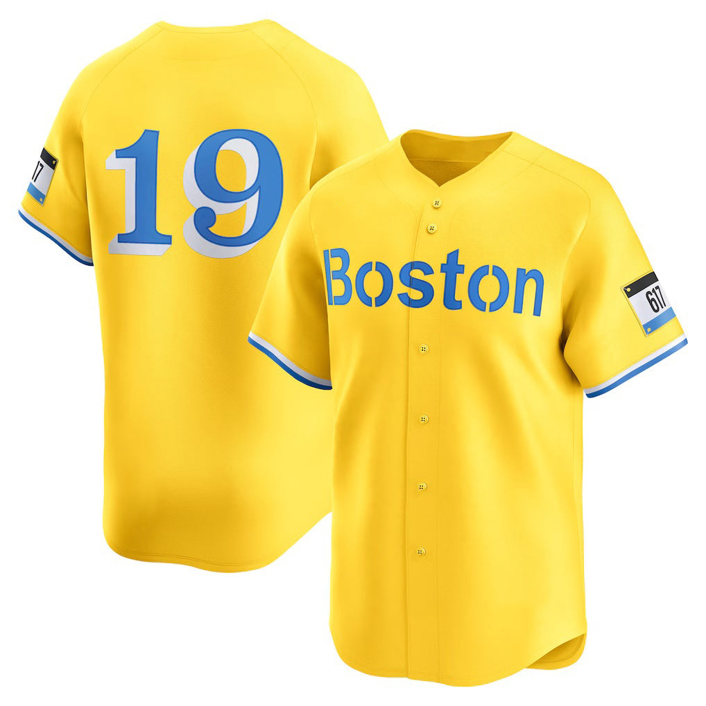 Boston Red Sox #19 Roman Anthony Gold MASONITE City Connect Limited Jersey