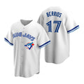 Toronto Blue Jays #17 Jose Berrios White MASONITE Cooperstown Collection Jersey