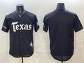 Texas Rangers Blank Black MASONITE Gothic Mexico 2025 Vapor Premier Limited Stitched Jersey