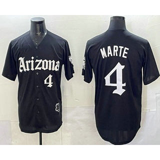 Arizona Diamondbacks #4 Ketel Marte Black MASONITE Vapor Premier Limited Stitched Jersey