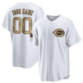 Custom Cincinnati Reds Active Player White MASONITE 2022 All-Star Cool Base Stitched Jersey
