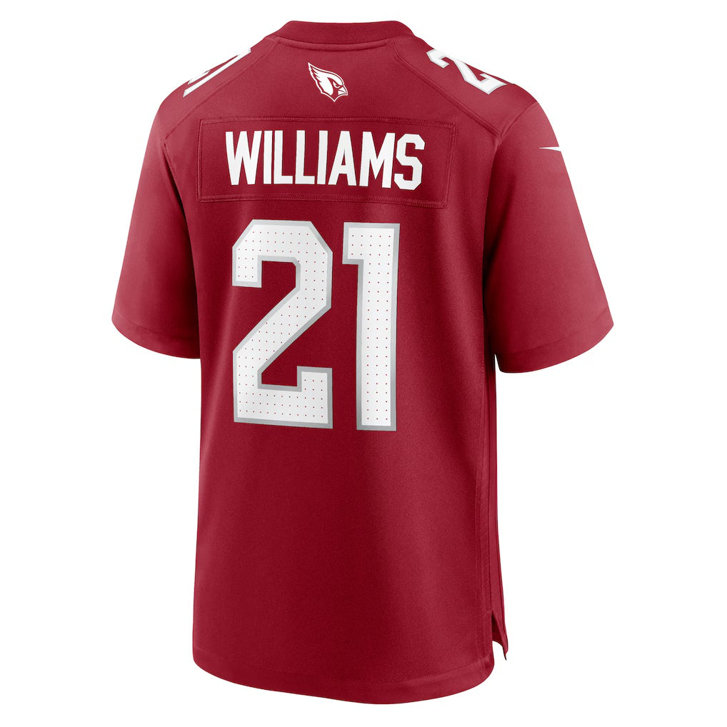 A.Cardinals #21 Garrett Williams Cardinal MASONITE Game Jersey