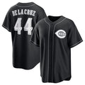 Cincinnati Reds #44 Elly De La Cruz Black MASONITE Lights Out Limited Stitched Jersey