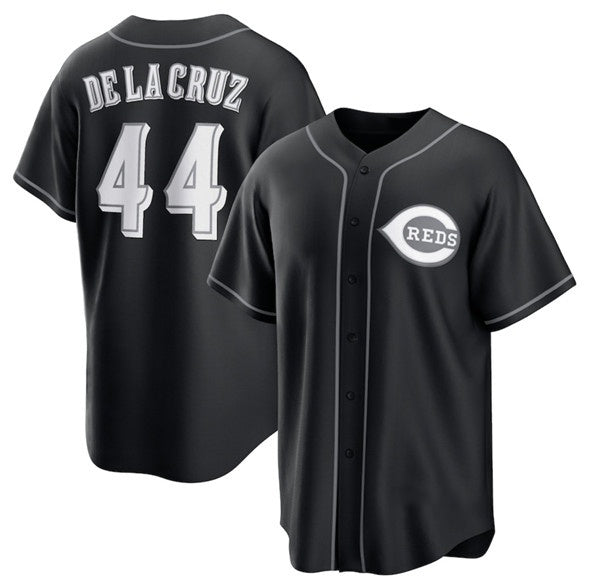 Cincinnati Reds #44 Elly De La Cruz Black MASONITE Lights Out Limited Stitched Jersey