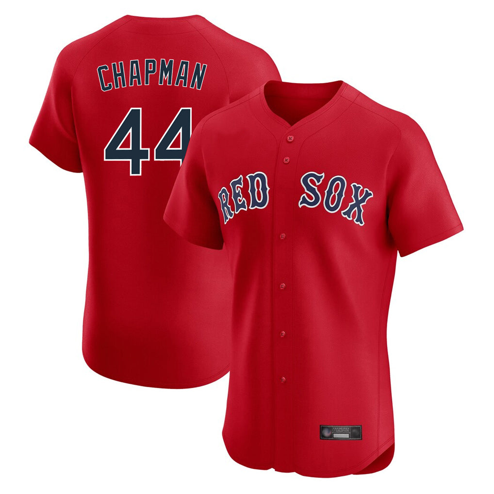Boston Red Sox #44 Aroldis Chapman Player Red MASONITE Limited Elite Home Game Stitched Jerseys1