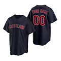 Custom Cleveland Indians Navy MASONITE Stitched Cool Base Jersey