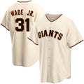 San Francisco Giants #31 LaMonte Wade Jr Cream MASONITE 2021 Replica Home Jersey